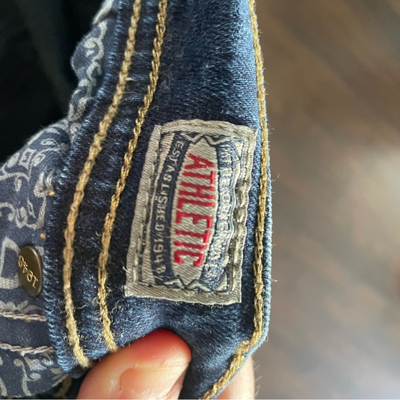 Devil Dog Jeans Mens 38x32 Denim Blue Denim Dark Flex Stretch Athletic‎ Fit - Picture 3 of 5